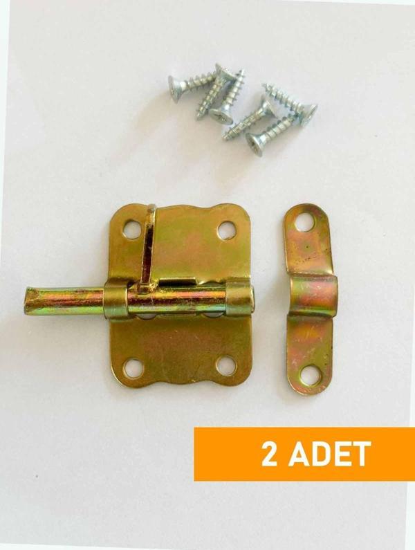 Kelebek sürgü 3 cm vidalı kapak kümes kafes kapı pimapen pencere sürgü kilit - Image 1