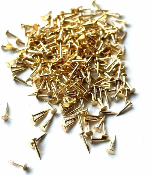 MİNİ HOBİ ÇİVİSİ 7 MM SARI 250 ADET - Image 1