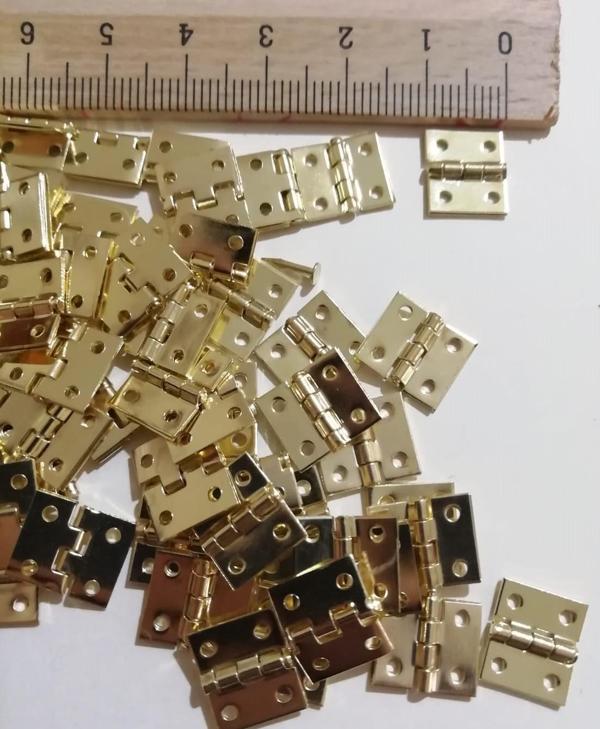 MİNİ TAVLA MENTEŞE 10X11 MM 20 ADET - Image 1