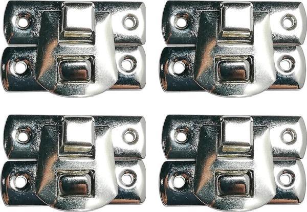 YAYLI KLİPS NİKEL 4 ADET 20X30 MM KUTU KAPAK VE SANDIK KİLİT - Image 1
