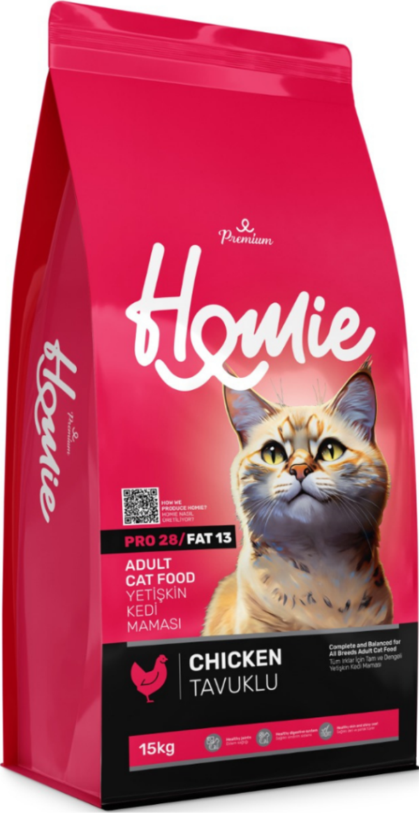 Homie Premium Tavuklu Yetişkin Kedi Maması 15 Kg - Image 1