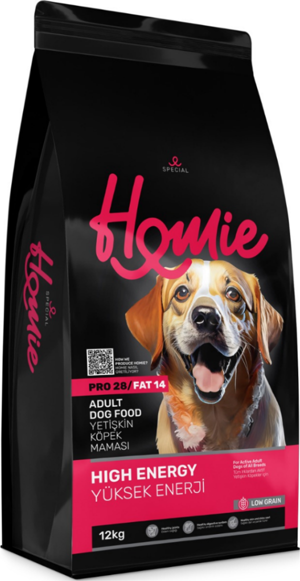 Homie Special Düşük Tahıllı Yüksek Enerjili Tavuklu Yetişkin Köpek Maması 12 Kg - Image 1