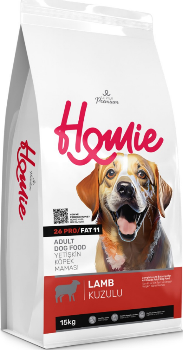 Homie Süper Premium Kuzu Etli Yetişkin Köpek Maması 15 Kg - Image 1