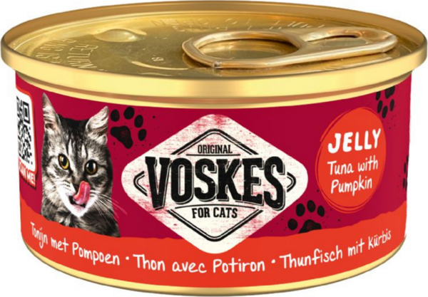 Voskes Ton Balıklı ve Balkabaklı Kedi Konservesi 85 Gr - Image 1