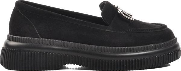 Ayakmod 884900 Siyah Süet Kadın Günlük Ayakkabı - Image 1