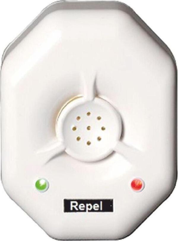 Repel Ultrasonik Fare Kovucu Haşere Kovucu Akrep Kovucu Cihaz (2'Li Paket) Etki Alanı 200 M2 - Image 1