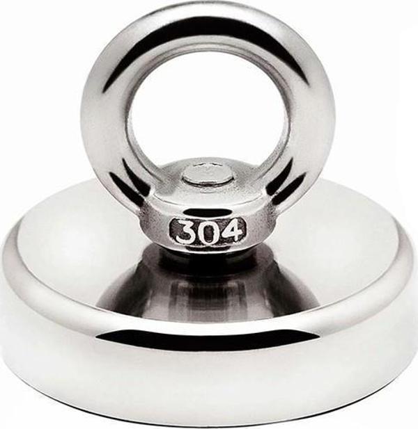 Valkyrie D48 Güçlü Neodyum Mıknatıs 48mm 75kg Askılı Fishing Salvage Magnet - Image 1
