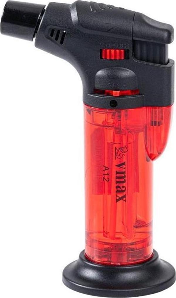 Doldurulabilir Pürmüz Çakmak - Torch - Metal Başlıklı - A12 - Kırmızı - Image 1