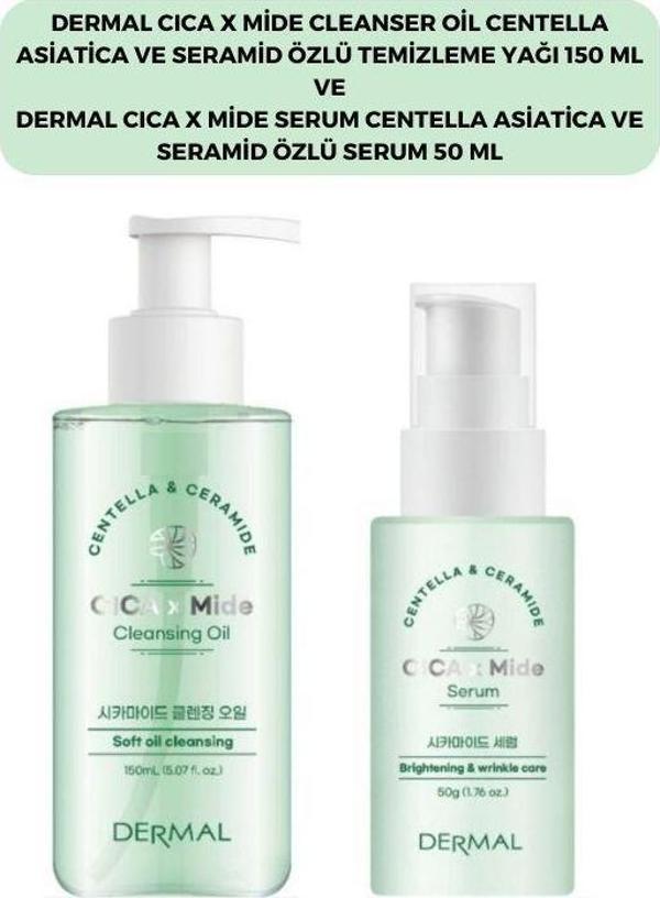 Dermal Cıca X Mide Centella Asiatica Özlü Temizleme Yağı ve Serumu - Image 1