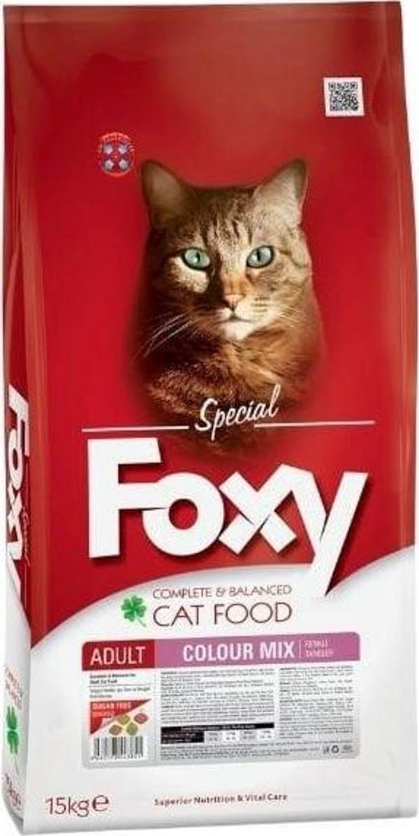 Foxy Colour Mix Yetişkin Kedi Maması 15 Kg - Image 1