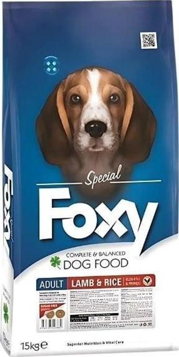 Foxy Kuzulu ve Pirinçli Yetişkin Köpek Maması 15 Kg - Image 1