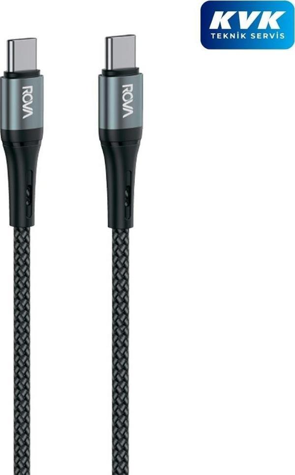 Rova KB215U Type-C To Type-C Hızlı Şarj Kablosu- Kvk Teknik Servis Garantili - Image 1