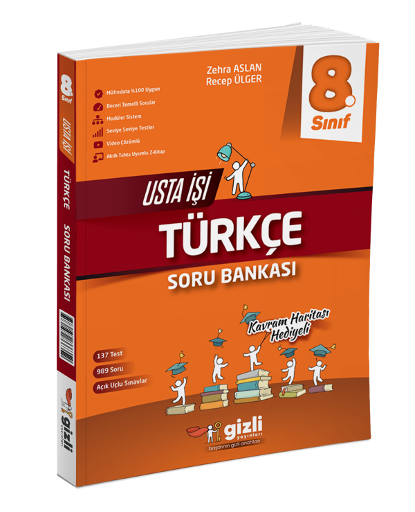 Gizli Yayınları 8. Sınıf Türkçe Usta İşi Soru Bankası - Gizli Yayınları - Image 1