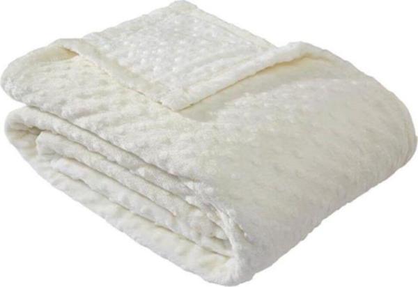Mink Tomurcuk Tek Kişilik Battaniye - Kemik - Image 1