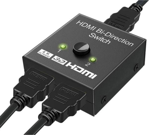 Anunnaki Hdmi Bi-direction Switch 2 Port Çift Yönlü Hdmi Switch Splitter Ekran Monitör Çoklayıcı - Image 1