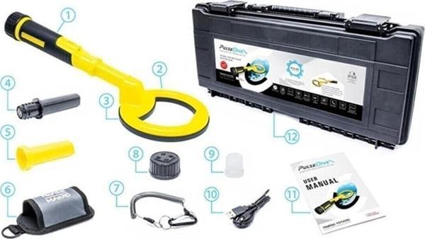 Nano Nokta Makro Pulsedive Scuba Dedektör Ve Pointer Ikili Set Sarı - Image 1