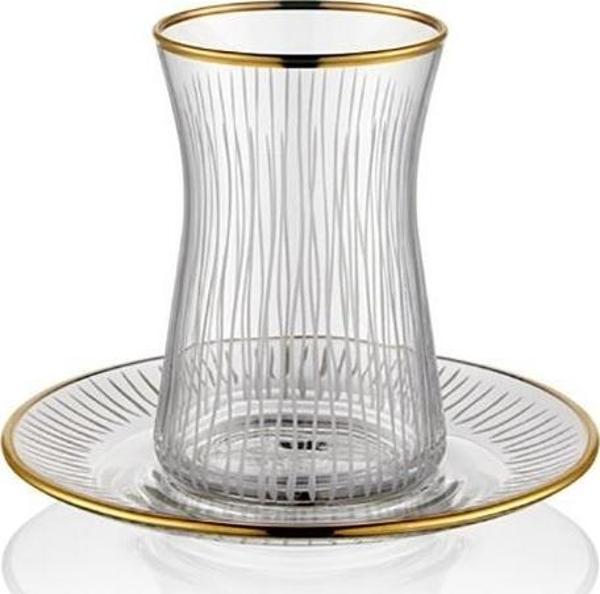 Canba Venüs Altın 12 Parça Çay Seti - Image 1