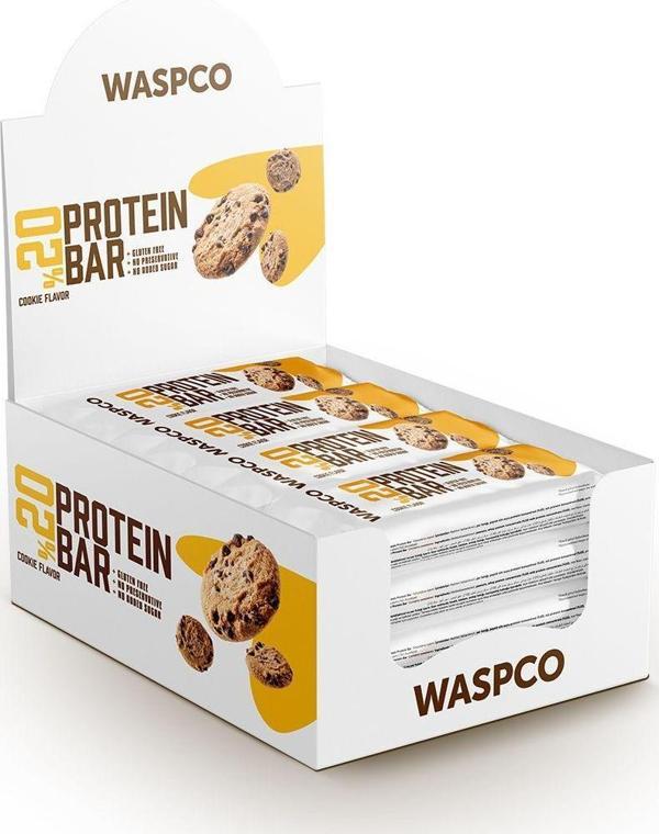 WaspCo Kurabiye Aromalı Protein Bar 40G X 12 Adet - Image 1