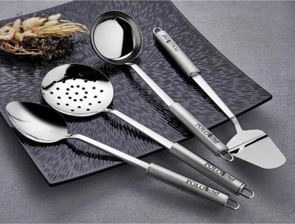 Polo Chef Paslanmaz Çelik 4 Parça Servis Kaşık Seti - Image 1