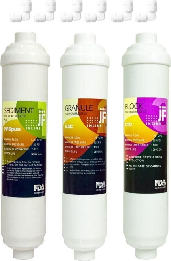 Jammy Filter Marka Filtre Inline Kapalı Kasa 3Lü Filtre Seti Jf Filtre - Jfi3 - Image 1
