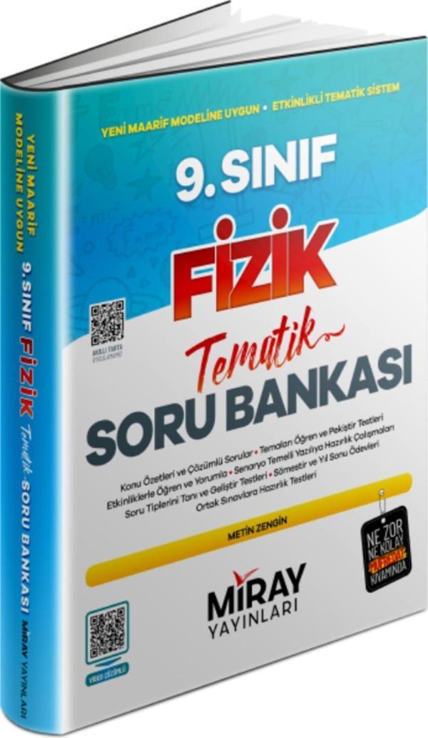 9. Sınıf Fizik Tematik Konu Özetli Soru Bankası Miray Yayınları (2024-2025) - Miray Yayınları - Image 1