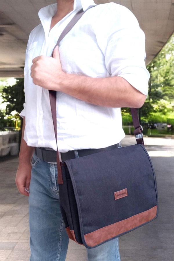 Lederax Büyük Boy Çapraz Askılı Postacı Çantası LD512 - Image 1