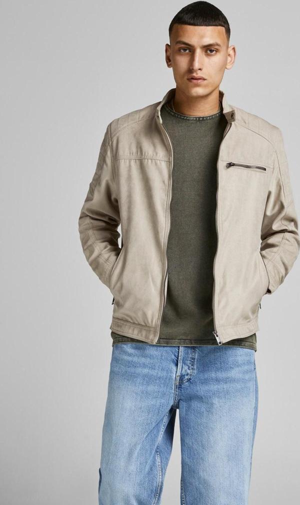 Jack&Jones Erkek Pu Deri Ceket 12147218 - Image 1