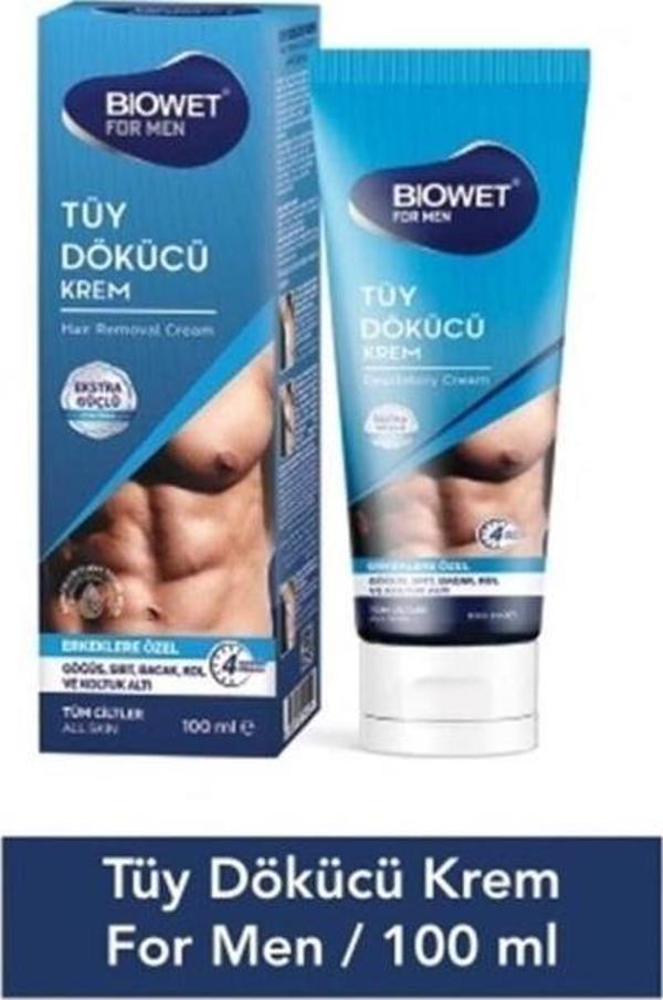 Biowet For Men Tüy Dökücü Krem 100 ml Erkekler Için - Image 1