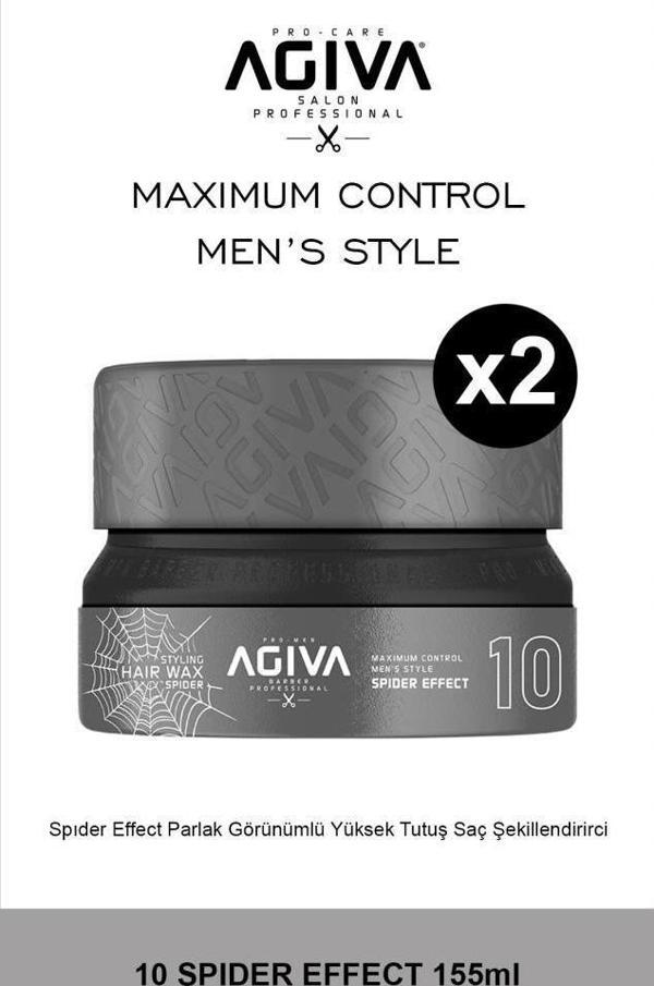 Agiva Hair Wax Effect Parlak Görünümlü Wax No:10 155ml X2 - Image 1
