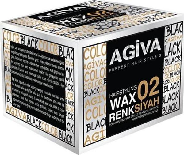 AGİVA HAIRSTYLING WAX 02 SİYAH - 120 GR - Image 1