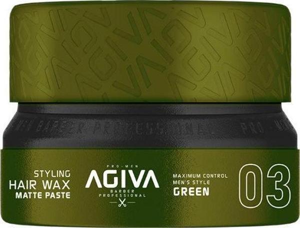Agiva Wax 03 Matte Paste Green 155 mL - Image 1