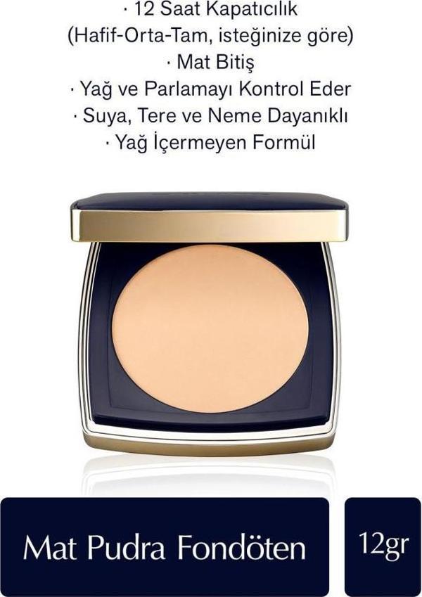 Estee Lauder Double Wear Stay-in-place Mat Pudra Fondöten - 2c2 Pale Almond - 12gr - Image 1