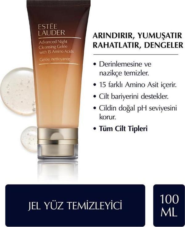 Estee Lauder Jel Yüz Temizleyici - Advanced Night Cleansing Gelee - 100ml, 15 farklı amino asit - Image 1