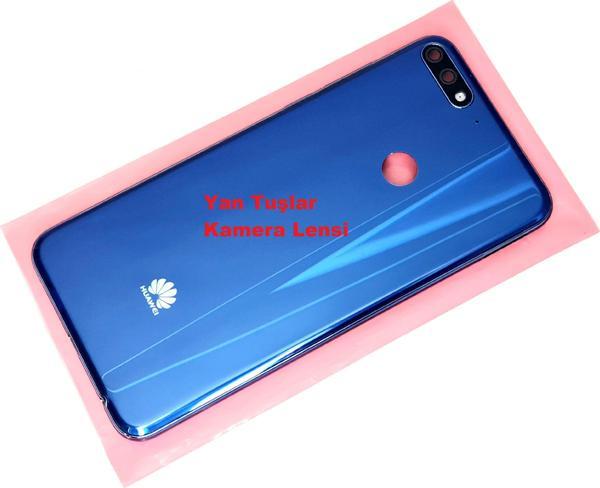 Tkgz Huawei Y7 2018 Kasa Arka Pil Batarya Kapağı MAVİ - Image 1