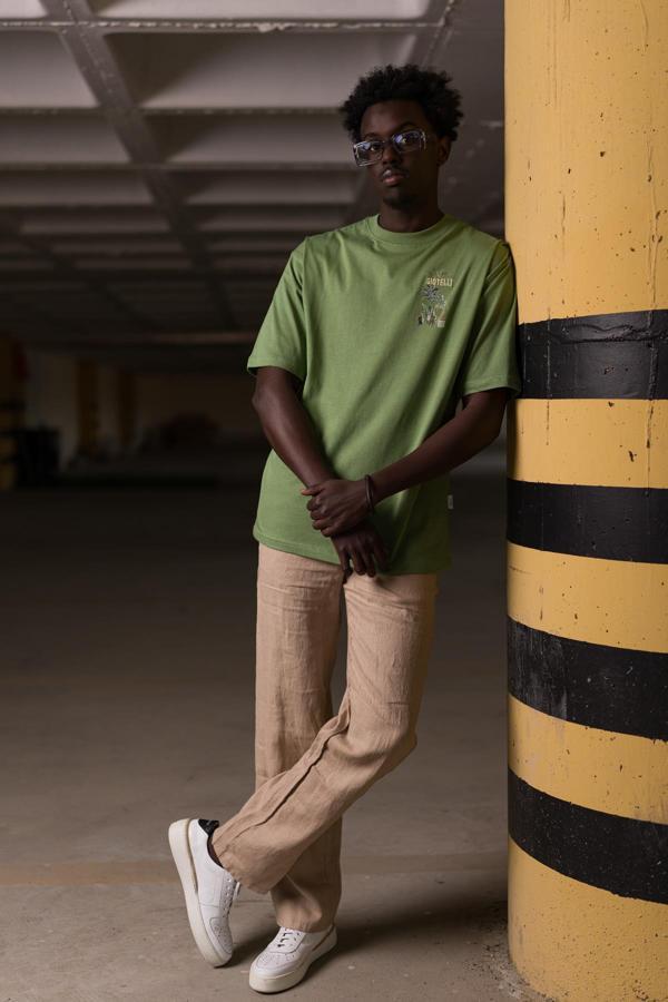 Bisiklet Yaka %100 Pamuklu Oversize (Geniş Model) T-shirt - Image 1