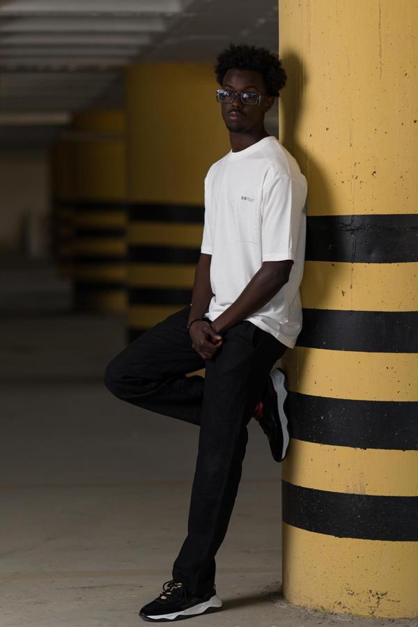 Bisiklet Yaka %100 Pamuklu Arkası Baskılı Oversize (Geniş Model) T-shirt - Image 1