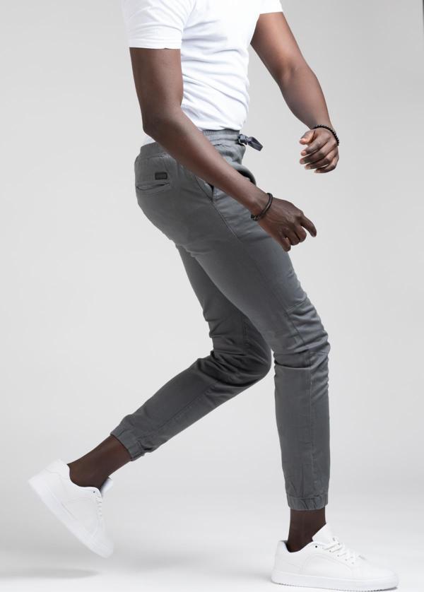 FBI Jeans Dar Ve Lastikli Paça Beli İplikli Kanvas Kumaş Slimfit Jogger Pantolon - Image 1