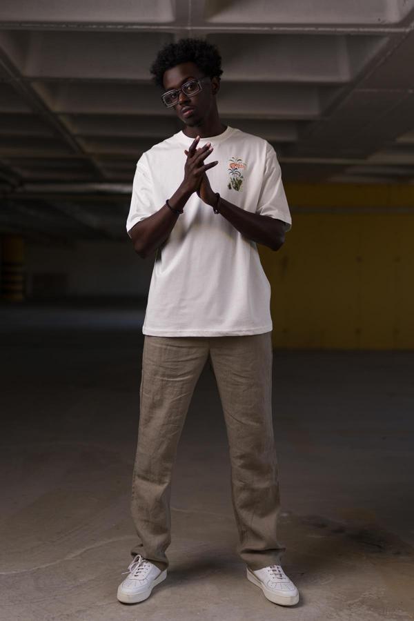 Bisiklet Yaka %100 Pamuklu Oversize (Geniş Model) T-shirt - Image 1