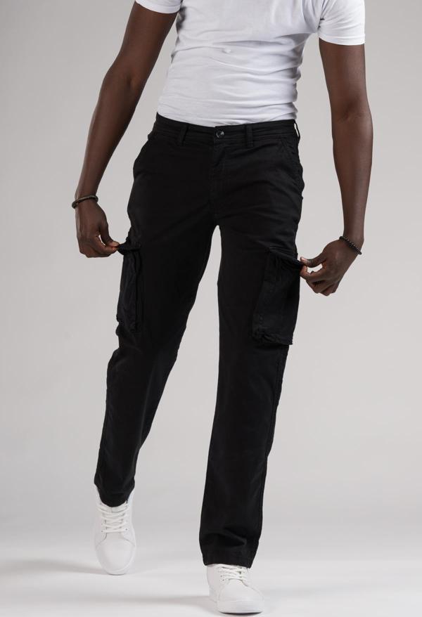 FBI Jeans Mevsimlik Kanvas Kumaş Regular Fit Boru Paça Kargo Pantolon - Image 1