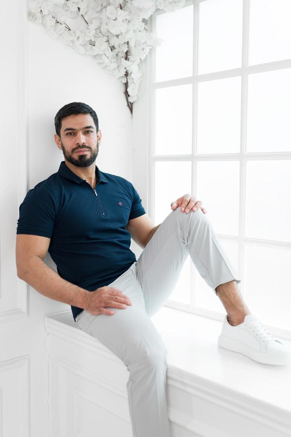 Paul Martin Fermuarlı Polo Yaka %100 Pamuk Regular Fit T-shirt - Image 1