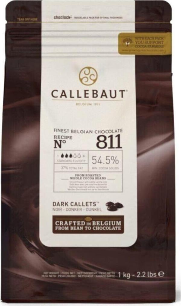 Callebaut 811 Bitter Drop Çikolata 1 Kg - Image 1