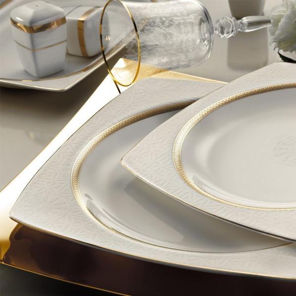 Kütahya Porselen Bone Mare 62 Parça 9675 Desenli Yemek Takımı - Image 1