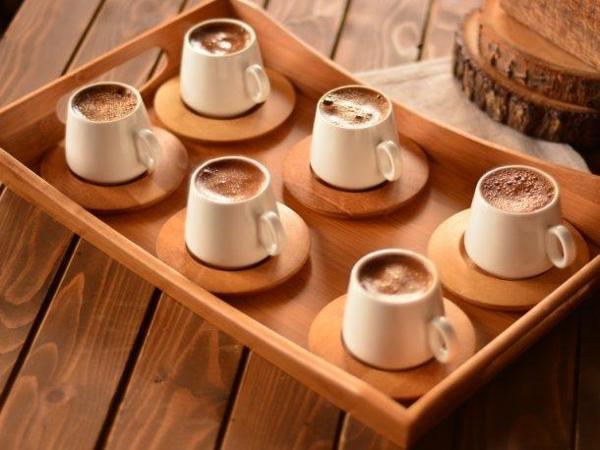 Bambum Ottoman 6 Kişilik Kahve Takımı Sade - Image 1