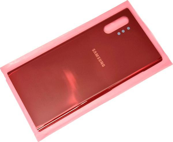 Tkgz Samsung Galaxy NOTE 10 PLUS Arka Pil Batarya Kapağı (CAM) KIRMIZI - Image 1