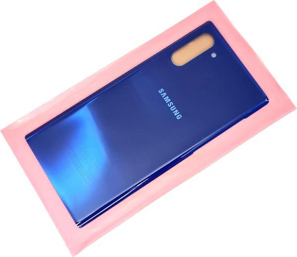 Tkgz Samsung Galaxy NOTE 10 Arka Pil Batarya Kapağı (CAM) MAVİ - Image 1