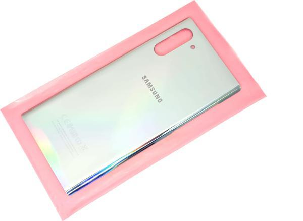 Tkgz Samsung Galaxy NOTE 10 Arka Pil Batarya Kapağı (CAM) GRİ - Image 1