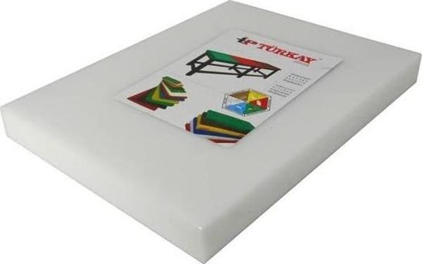 Türkay Polietilen Kesme Tahtası Beyaz 50x30x4cm - Image 1