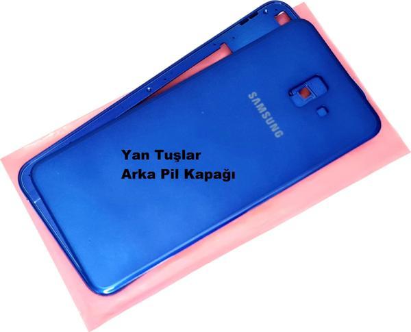 Tkgz Samsung Galaxy J6 Plus Kasa Arka Pil Batarya Kapağı MAVİ - Image 1