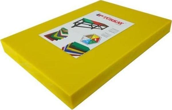 Türkay Polietilen Kesme Tahtası Sarı 40x30x2cm - Image 1