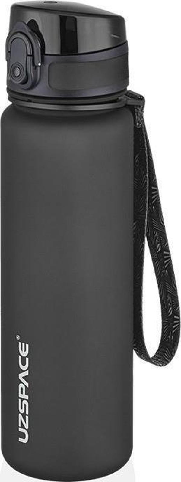 Uzspace Vagonlife 3026 500 ml Siyah Tritan Matara - Image 1